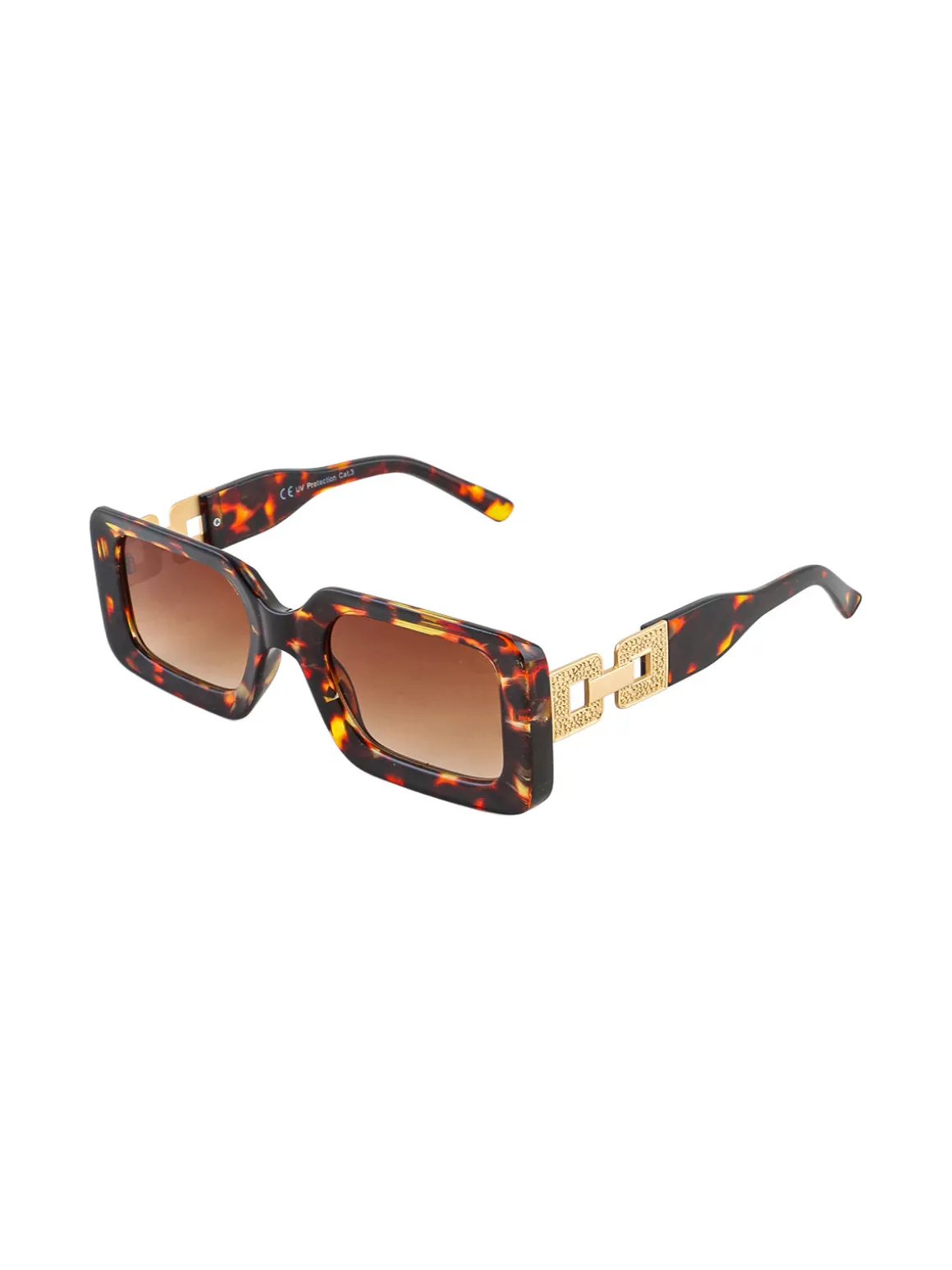 Visionmania Occhiali da sole rettangolari da donna - marrone