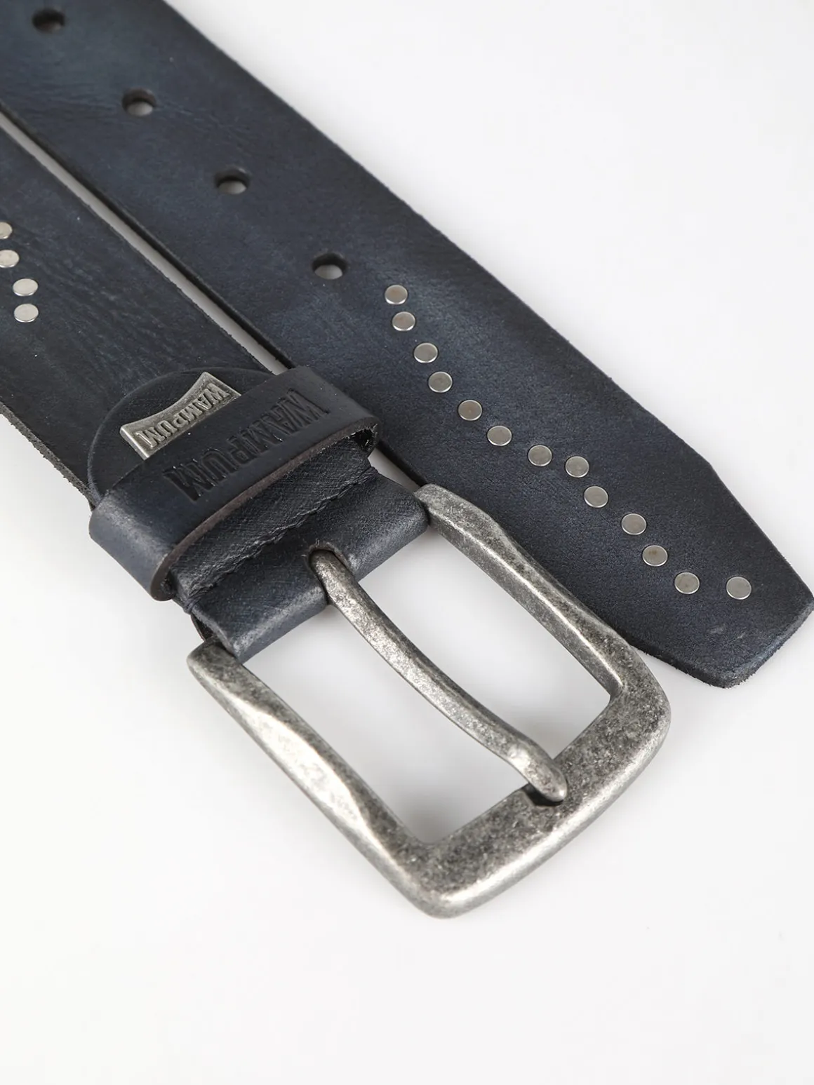 Wampum Cintura in pelle con borchie da uomo