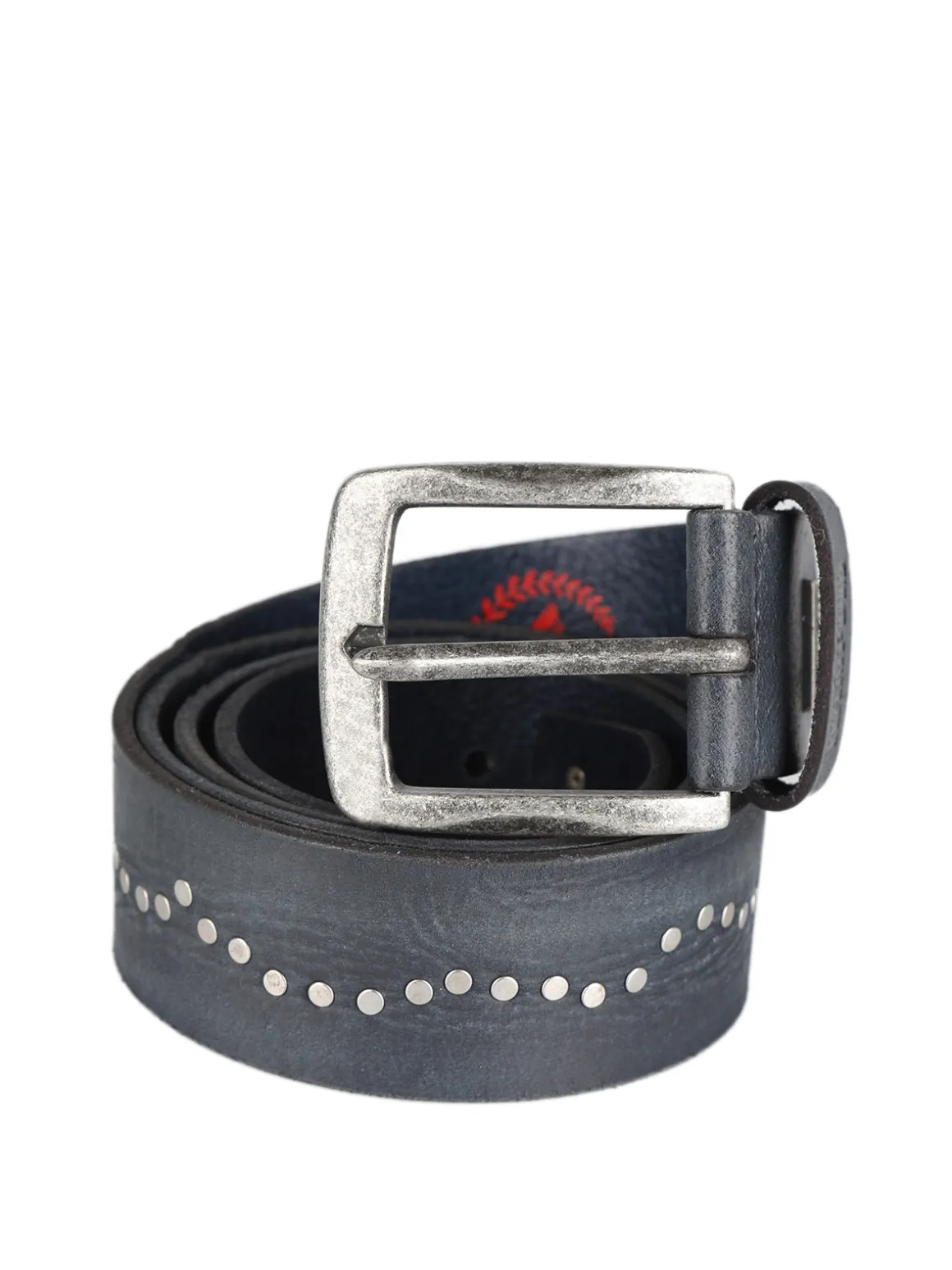 Wampum Cintura in pelle con borchie da uomo