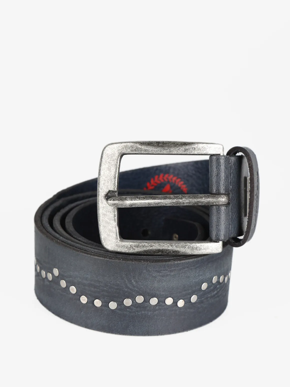 Wampum Cintura in pelle con borchie da uomo
