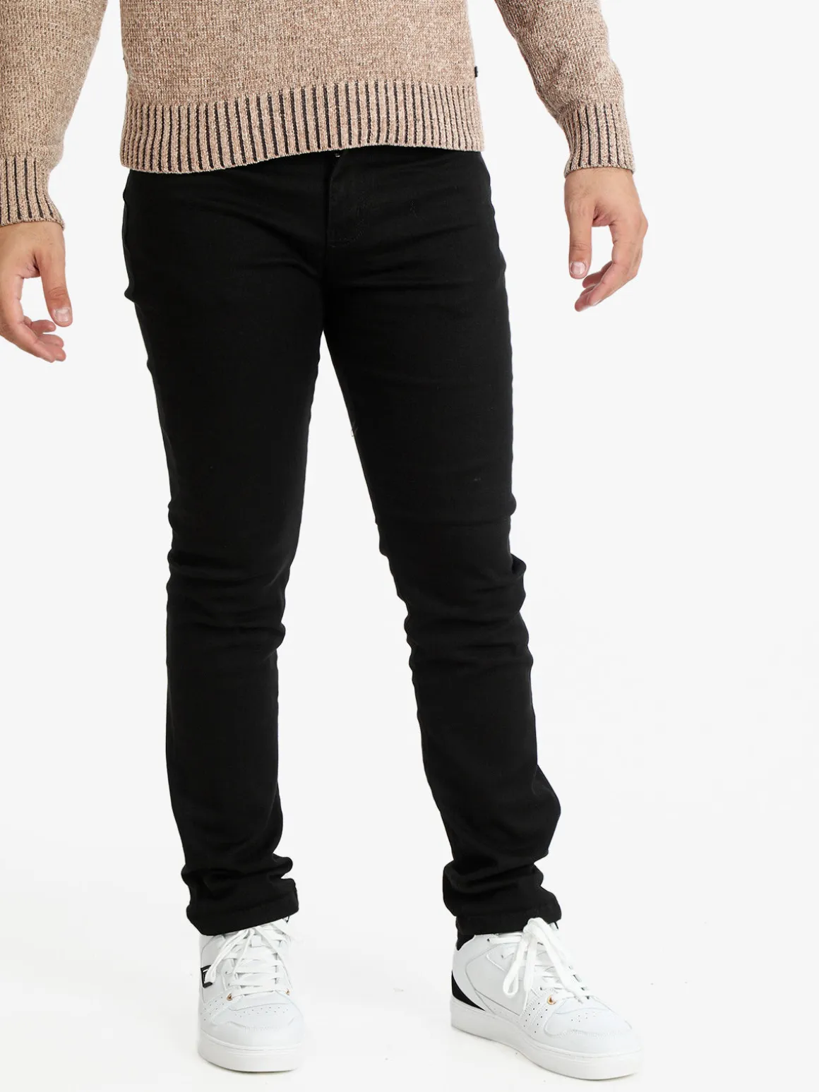 Wampum Pantaloni regular fit da uomo in cotone stretch