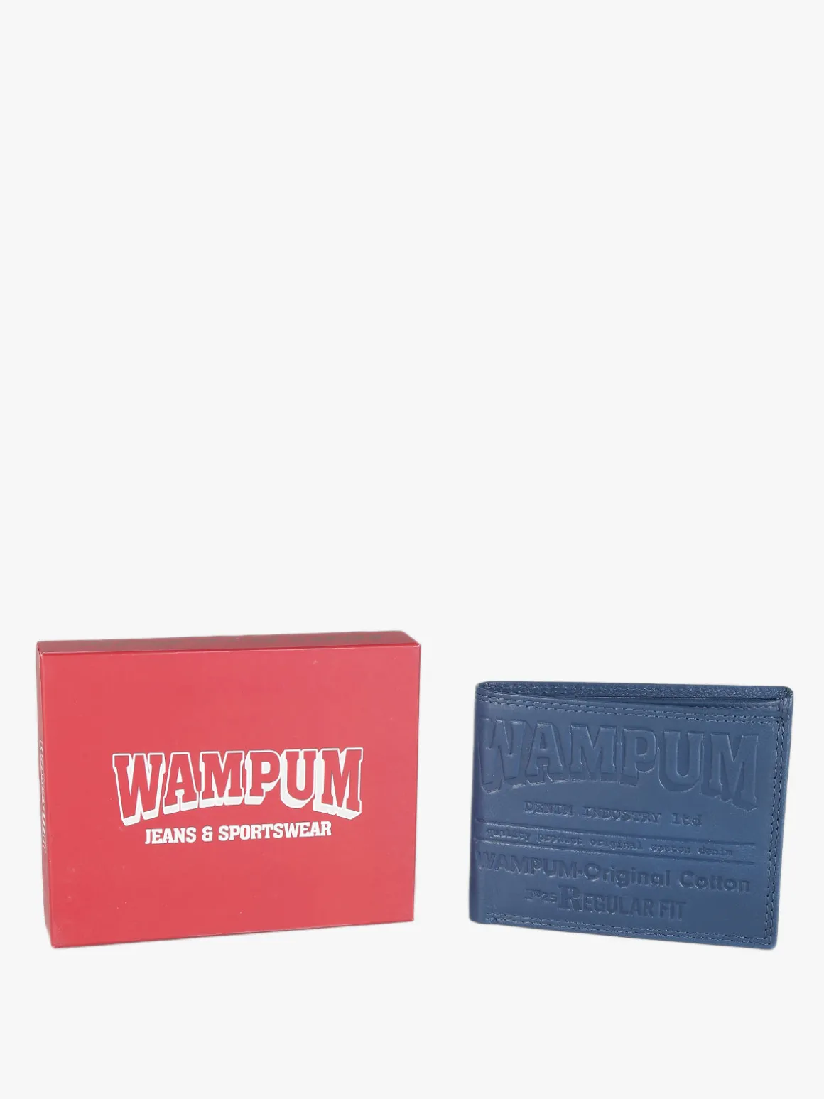 Wampum Portafoglio in pelle uomo con scritte