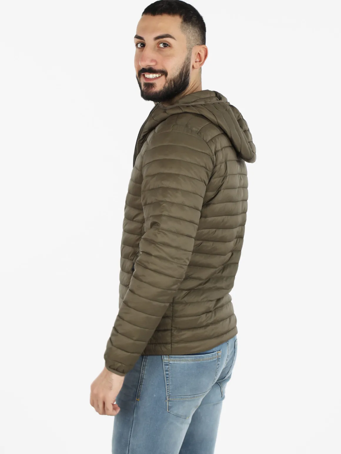 Warren Webber Giubbino uomo con cappuccio e zip