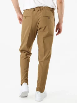 Warren Webber Pantaloni casual da uomo a gamba dritta - marrone