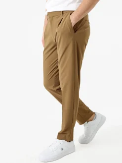 Warren Webber Pantaloni casual da uomo a gamba dritta - marrone