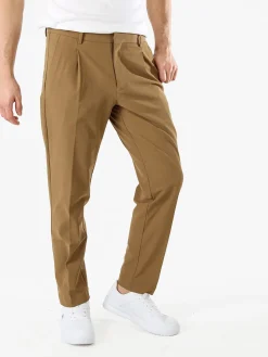 Warren Webber Pantaloni casual da uomo a gamba dritta - marrone