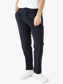 Warren Webber Pantaloni casual da uomo a gamba dritta - blu scuro