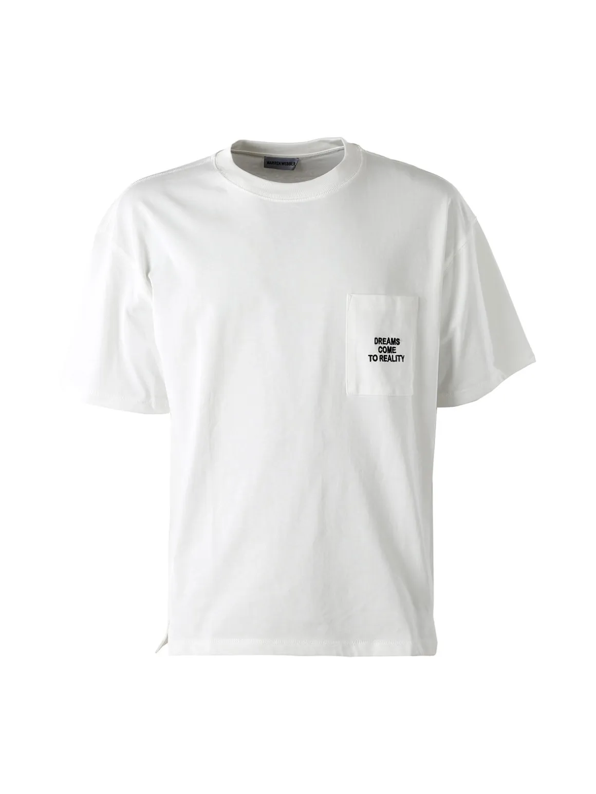 Warren Webber T-shirt oversize da uomo in cotone - bianco