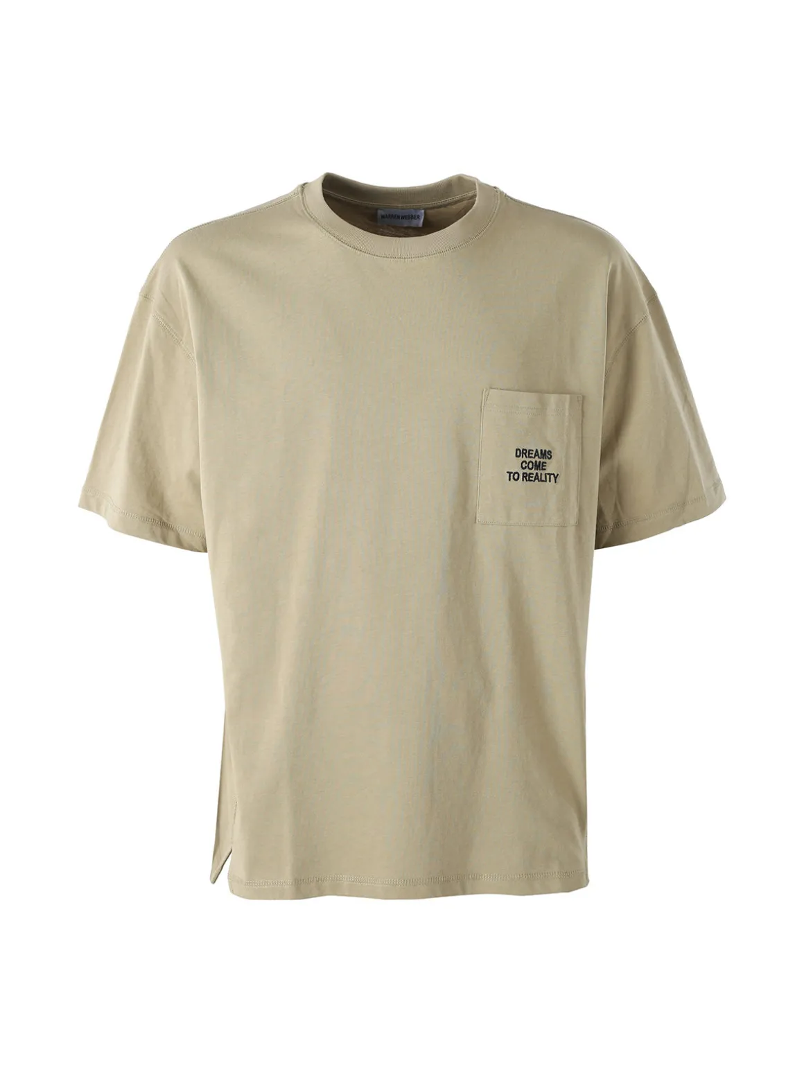 Warren Webber T-shirt oversize da uomo in cotone - khaki