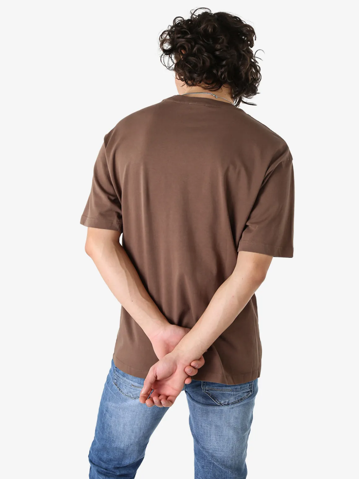 Warren Webber T-shirt oversize da uomo in cotone - nero