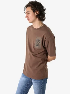Warren Webber T-shirt oversize da uomo in cotone - nero