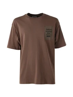 Warren Webber T-shirt oversize da uomo in cotone - nero