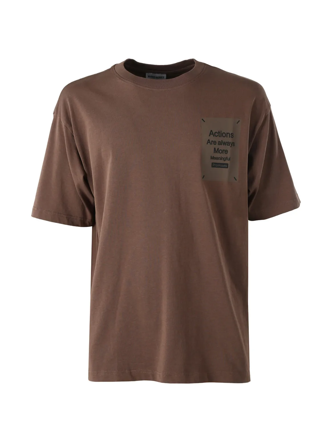 Warren Webber T-shirt oversize da uomo in cotone - nero