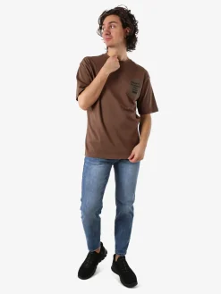 Warren Webber T-shirt oversize da uomo in cotone - nero