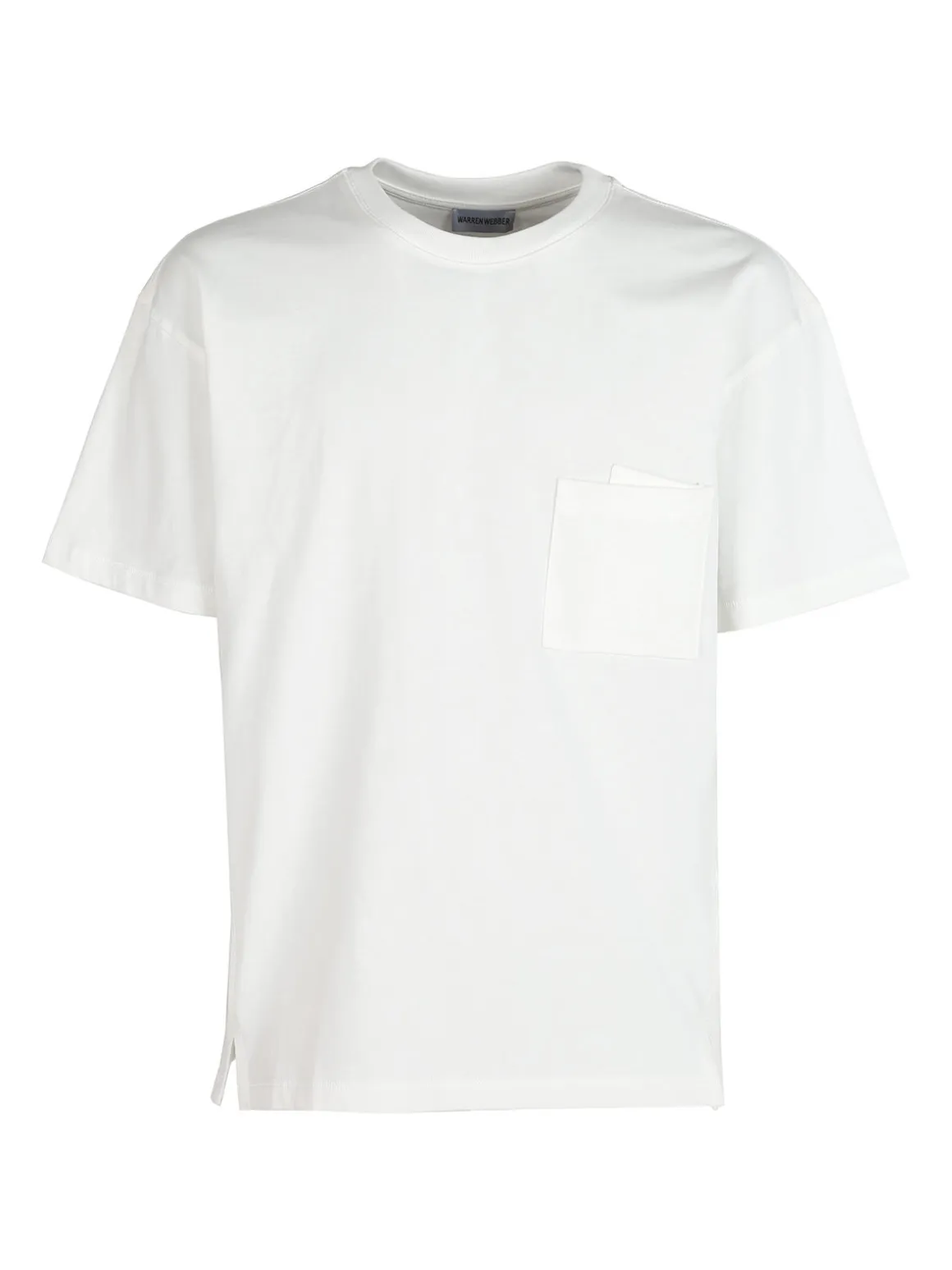 Warren Webber T-shirt uomo in cotone con doppio taschino