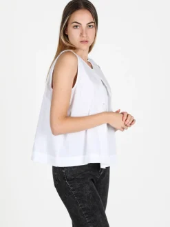 Wendy Trendy Camicia donna senza maniche in cotone