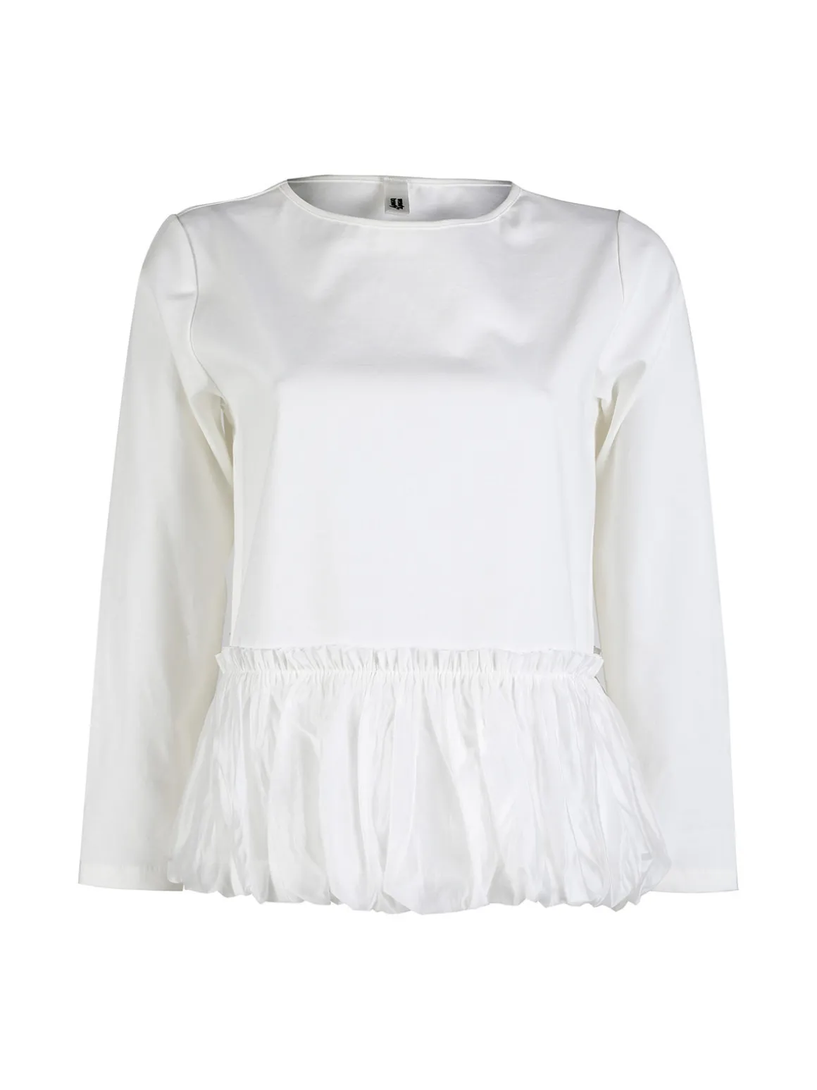 Wendy Trendy Maglia donna oversize con bordo finale a palloncino
