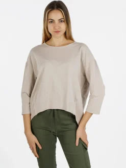 Wendy Trendy T-shirt donna a manica lunga con spacco dietro
