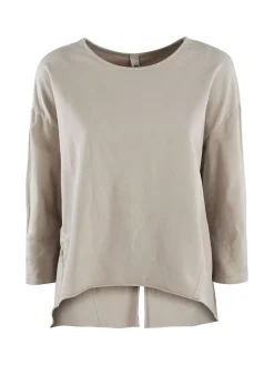 Wendy Trendy T-shirt donna a manica lunga con spacco dietro