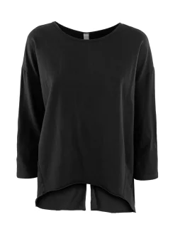 Wendy Trendy T-shirt donna a manica lunga con spacco dietro