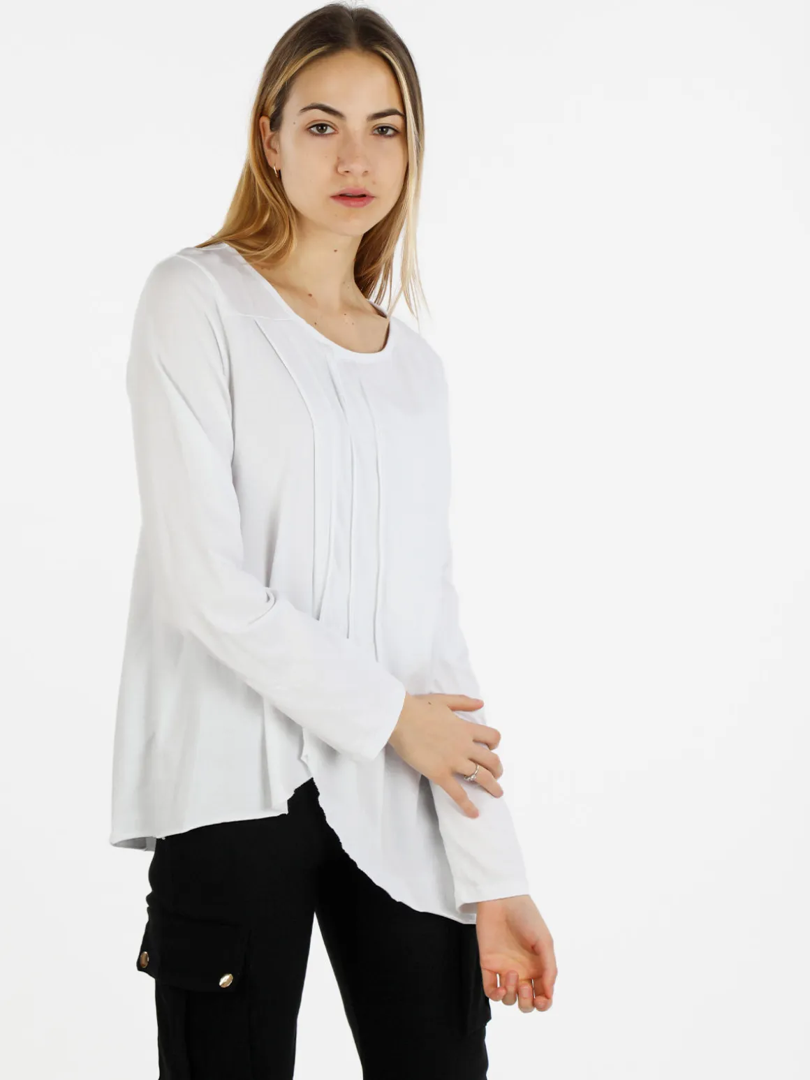 Wendy Trendy T-shirt donna lunga in cotone
