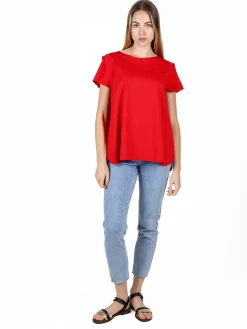 Wendy Trendy T-shirt donna oversize tinta unita