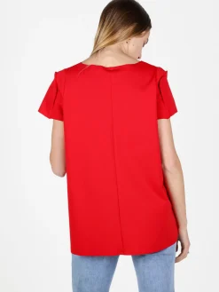 Wendy Trendy T-shirt donna oversize tinta unita
