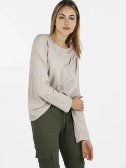 Wendy Trendy T-shirt donna oversize in cotone
