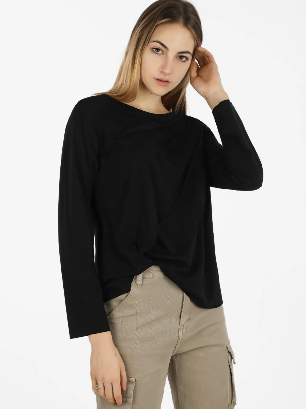 Wendy Trendy T-shirt donna oversize in cotone
