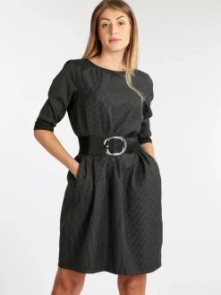 Wendy Trendy Vestito morbido effetto gessato