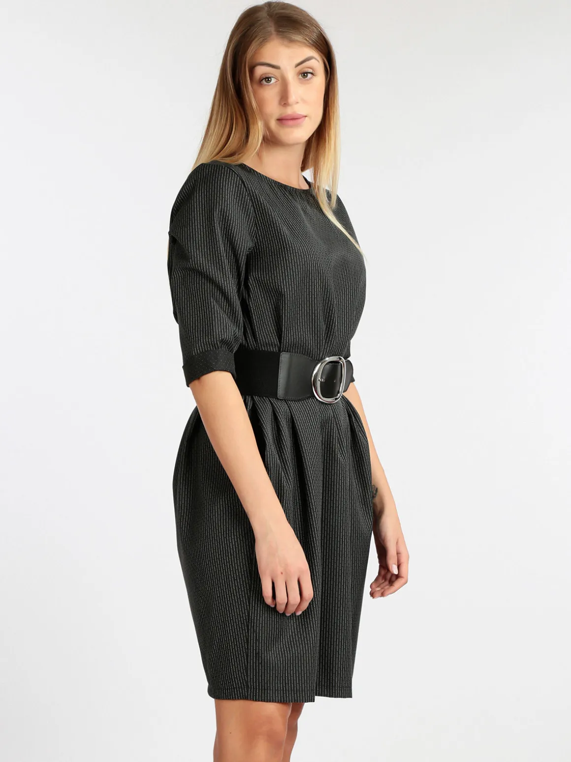 Wendy Trendy Vestito morbido effetto gessato