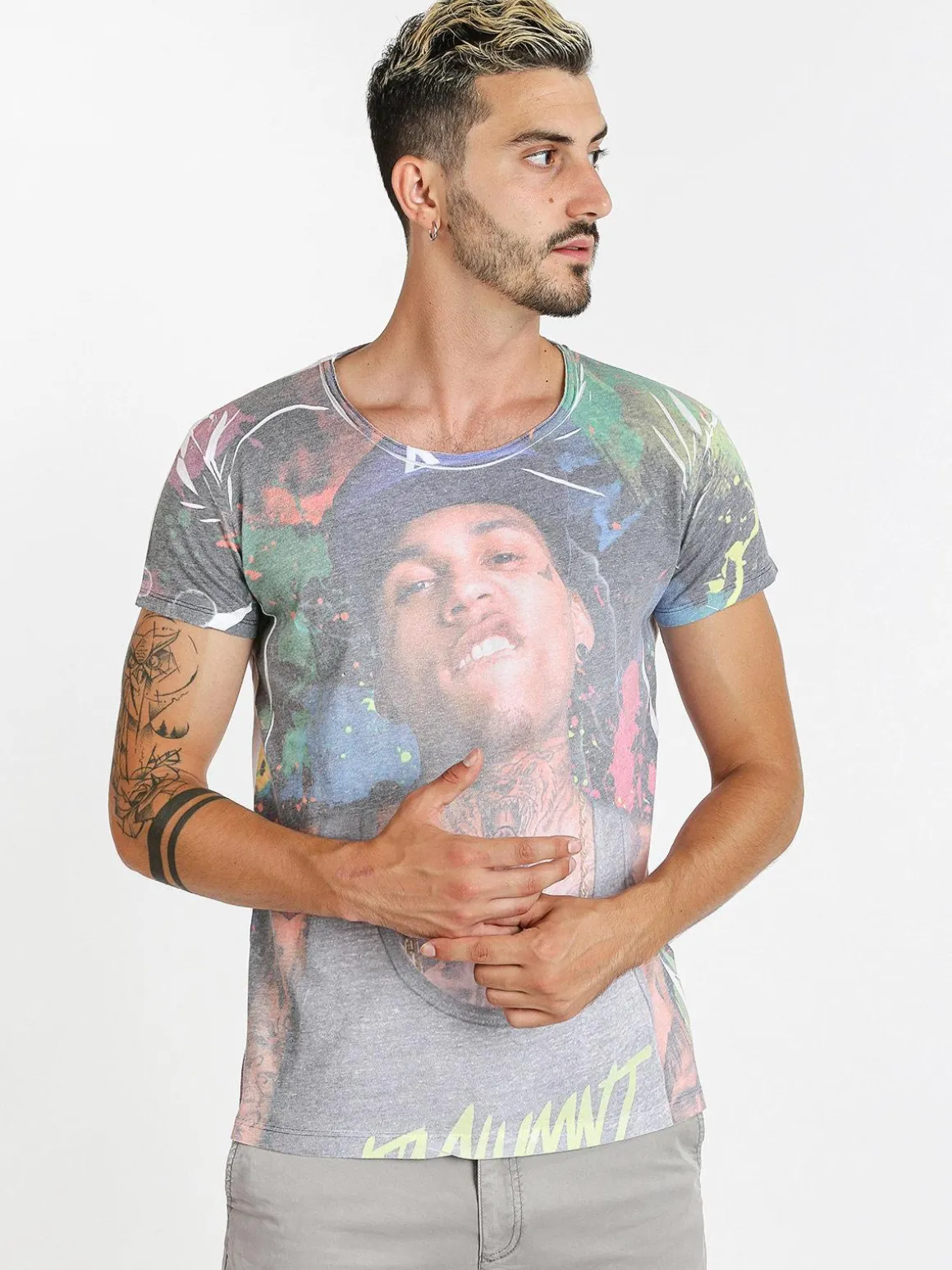 Wilfed T-shirt girocollo con disegno
