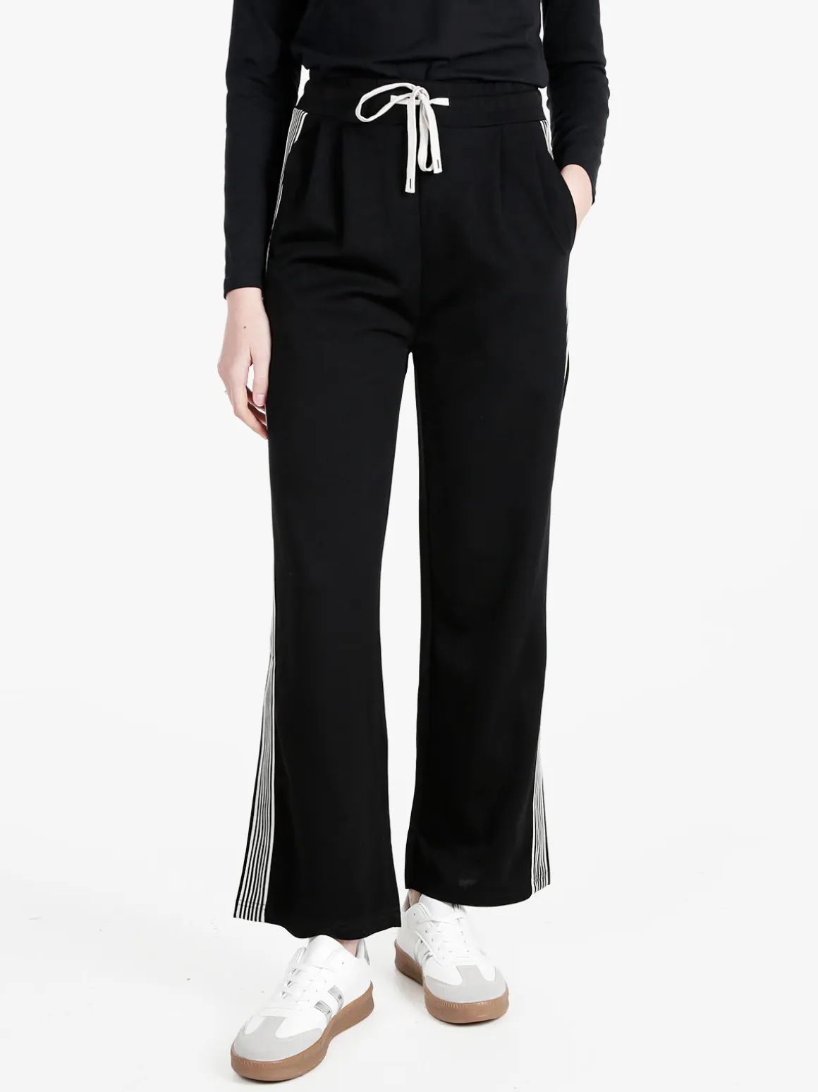 Wit Girl Pantaloni donna con coulisse e strisce laterali