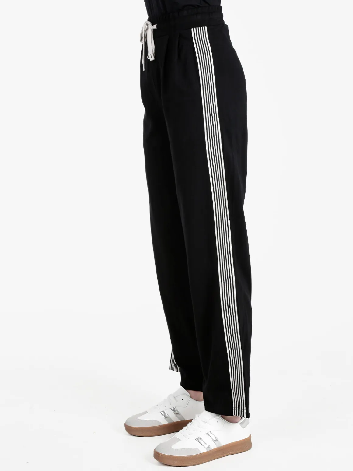Wit Girl Pantaloni donna con coulisse e strisce laterali