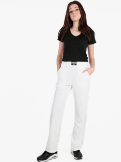 Wit Girl Pantaloni donna leggeri con elastico in vita