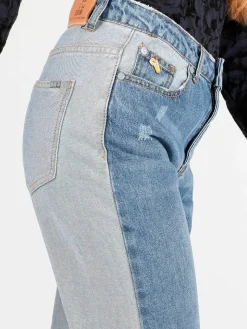 Wiya Jeans boyfriend bicolore