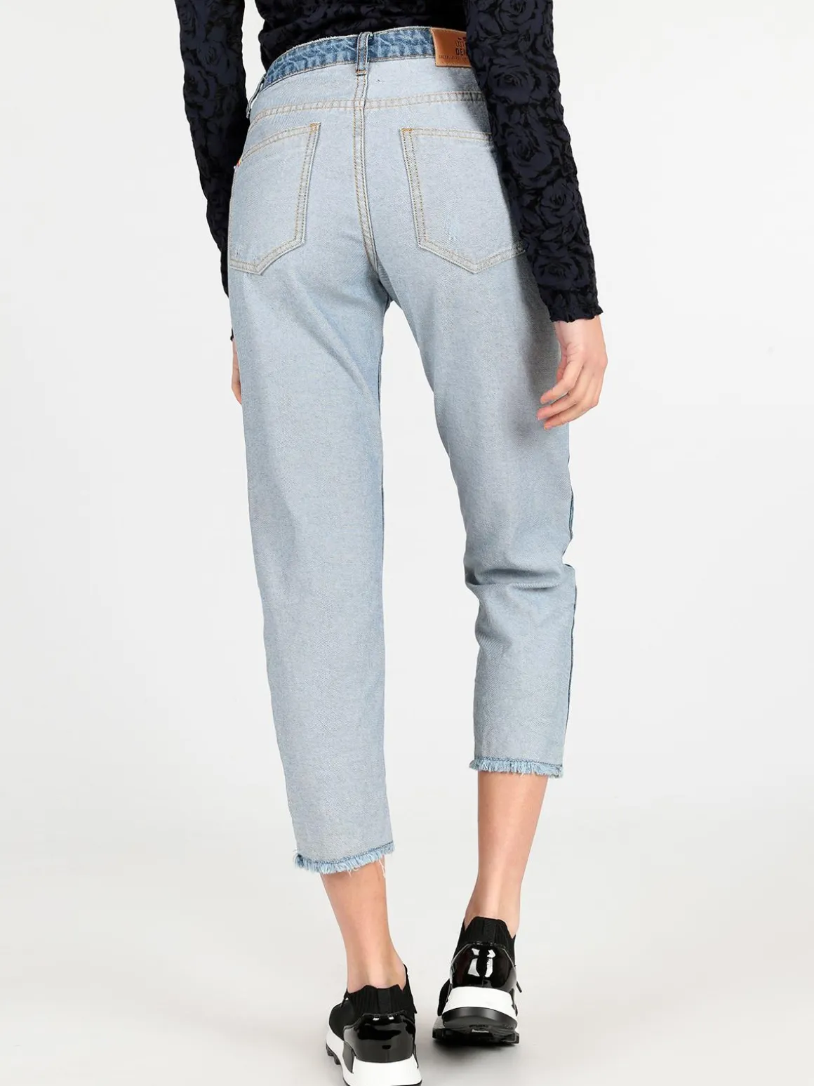 Wiya Jeans boyfriend bicolore