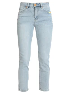 Wiya Jeans donna modello regular con ricami
