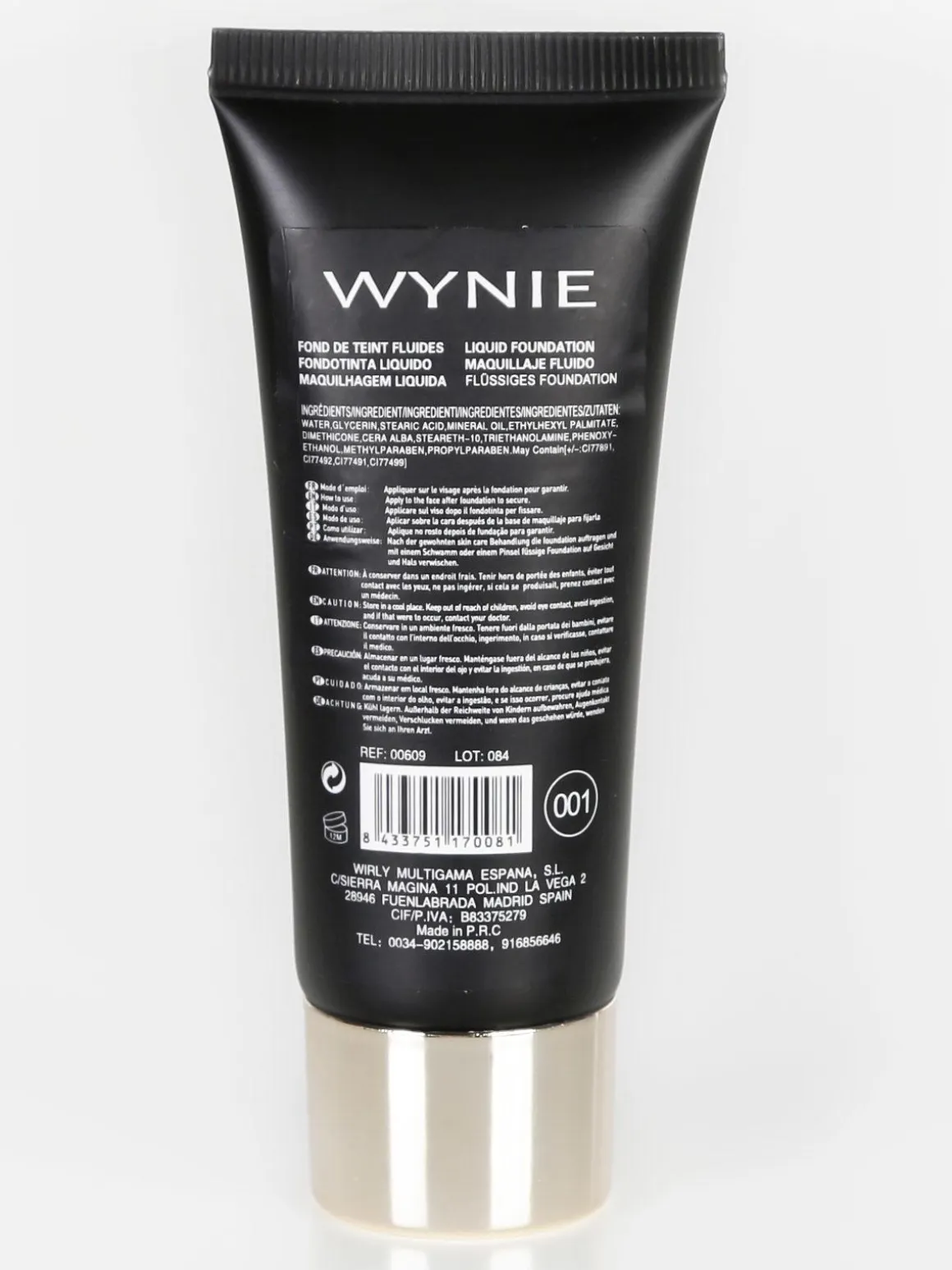 Wynie Cosmetics Fondotinta liquido SPF 10