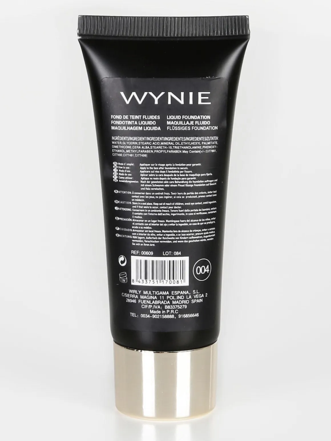 Wynie Cosmetics Fondotinta liquido SPF 10
