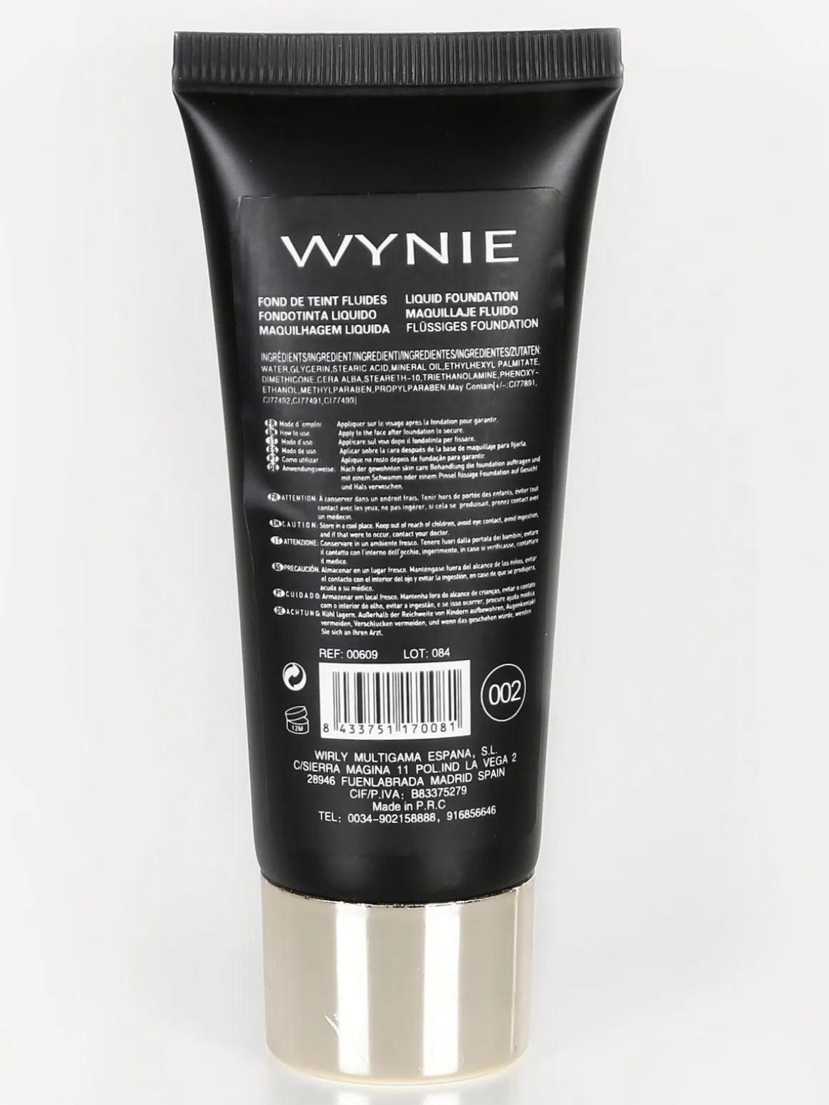 Wynie Cosmetics Fondotinta liquido SPF 10