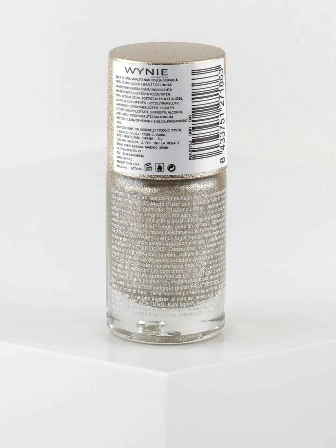 Wynie Cosmetics Smalto ad asciugatura rapida con brillantini