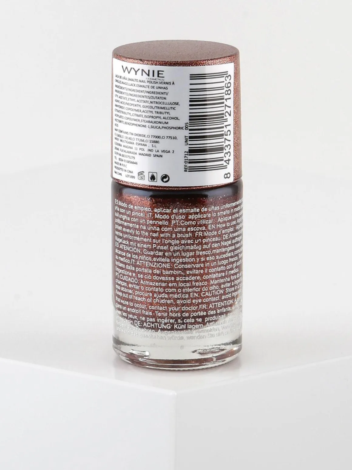 Wynie Cosmetics Smalto ad asciugatura rapida con brillantini