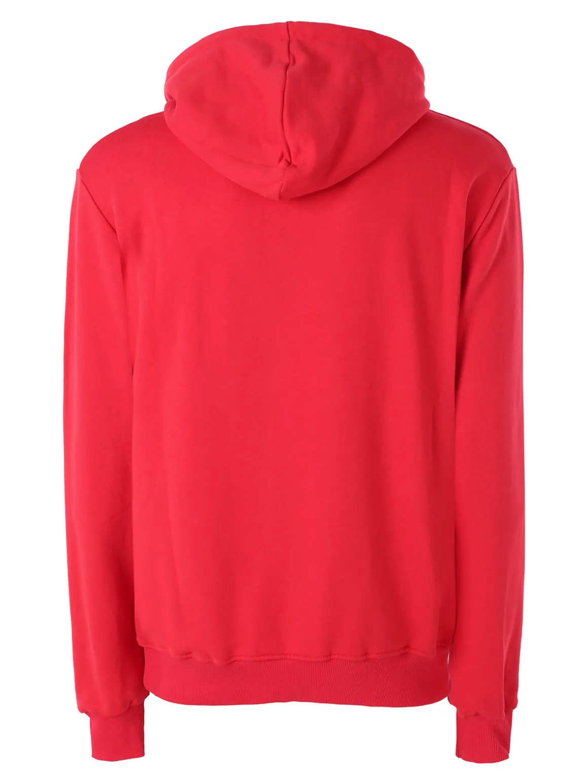 X-Cape Felpa da uomo in cotone con cappuccio - rosso