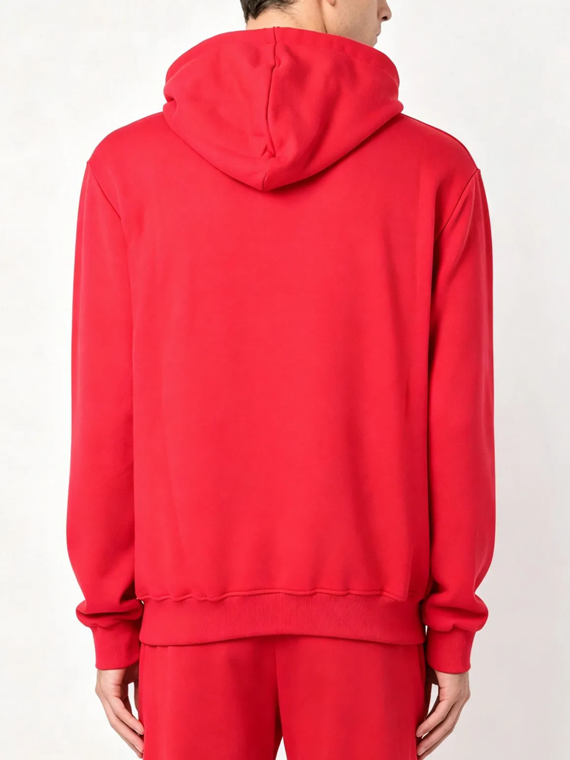 X-Cape Felpa da uomo in cotone con cappuccio - rosso