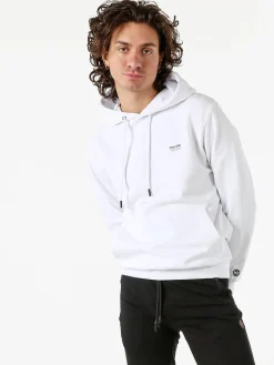 X-Cape Felpa da uomo in cotone con cappuccio - bianco