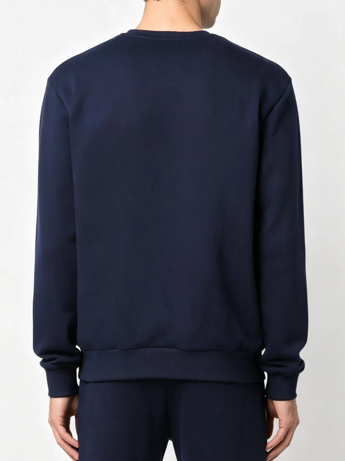 X-Cape Felpa girocollo da uomo in cotone con scritta - blu scuro