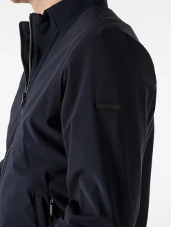 X-Cape Giacca a vento da uomo con zip in tessuto tecnico - blu scuro