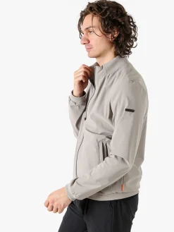 X-Cape Giacca a vento da uomo con zip in tessuto tecnico - sabbia