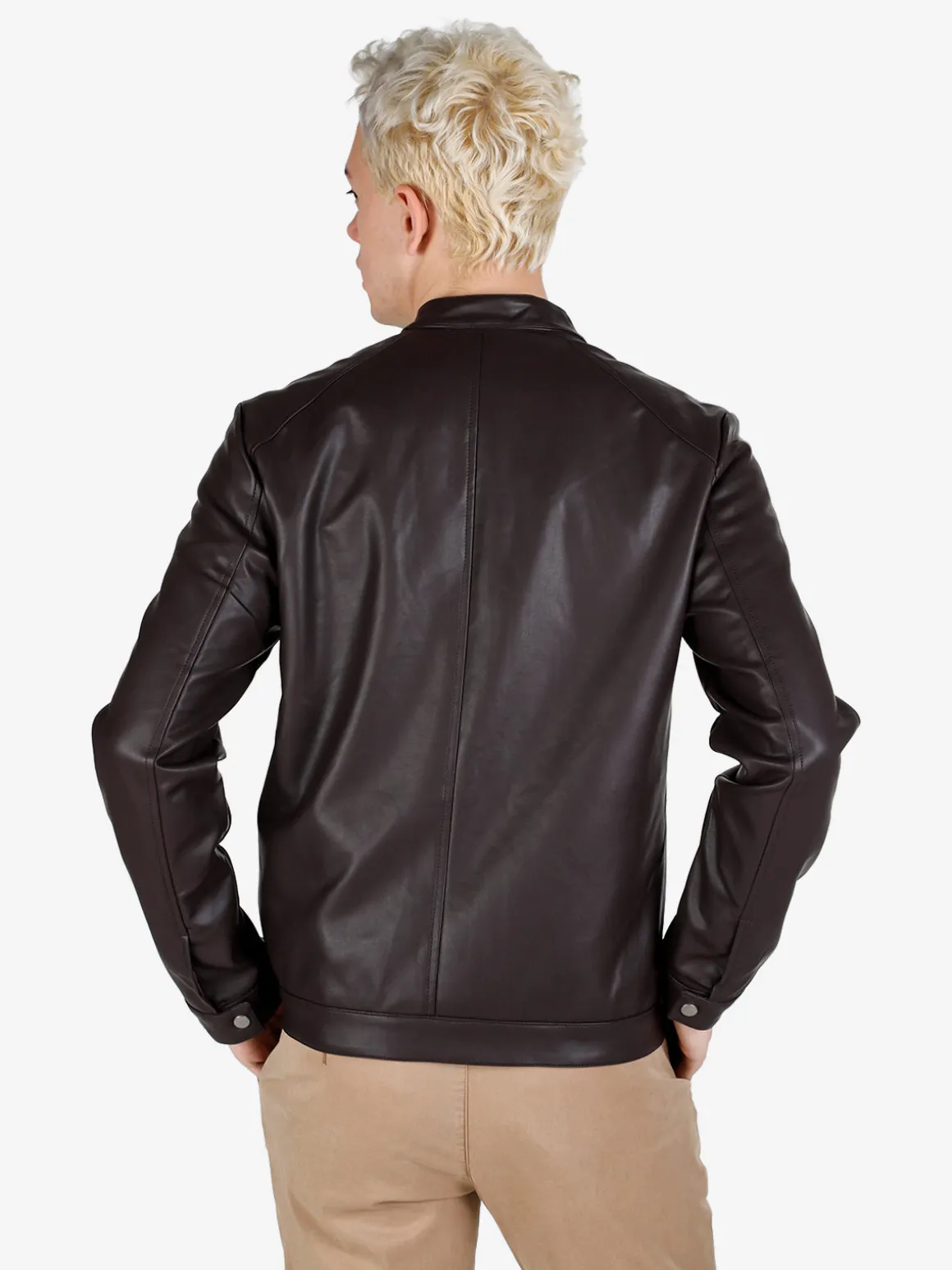 X-Cape Giacca uomo in ecopelle con zip